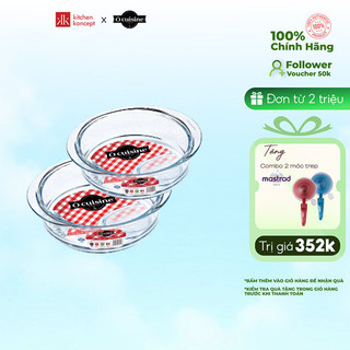 Xửng hấp gốm thủy tinh chịu nhiệt Ocuisine sản xuất tại Pháp - 20cm/24cm