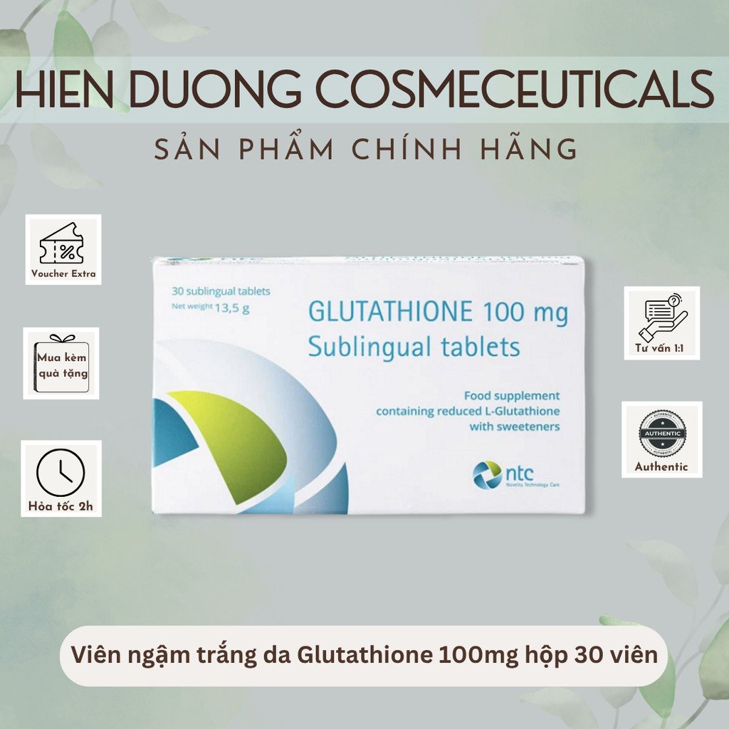 l-glutathione trng da vin ngm l glutathione Vin ngm dng trng da Glutathion Fort Php 30 vin  Vin ngm Glutathione 100mg Sublingual