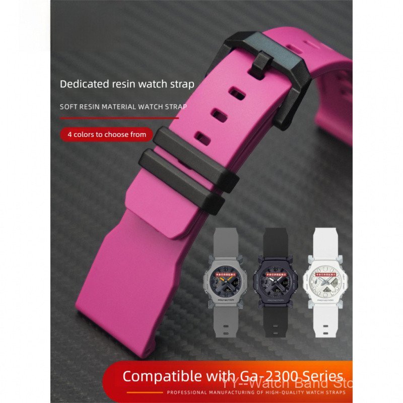 Dây đeo đồng hồ cao su bằng nhựa 24mm cho Ca-sio G-SHOCK GA-2300 Model 5725 Dây đeo thay thế thể tha