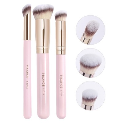 MAANGE COMBO 2 Trang Điểm Chuyên Nghiệp Che Khuyết Điểm Bàn Chải Kem Nền Bàn Chải Blush Bàn Chải Đường Viền Bộ 51254