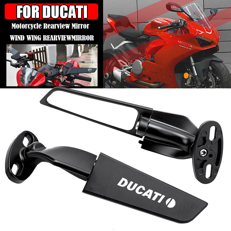 Gương Cánh Xe Máy Cho Ducati 848 916 996 998 999 Panigale 1198 1098 1199 Có Thể Điều Chỉnh Xoay Gươn