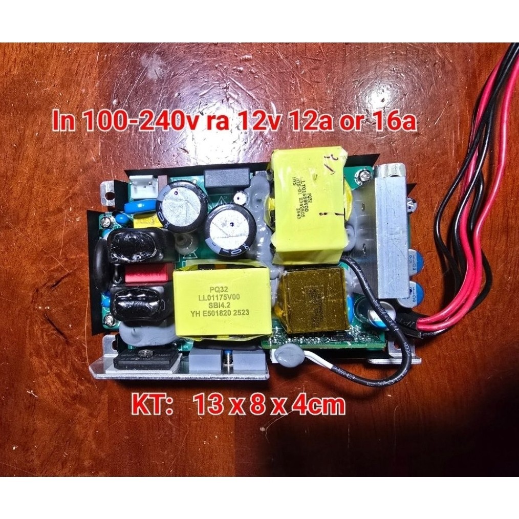 Nguồn 12v 16a công suất thực