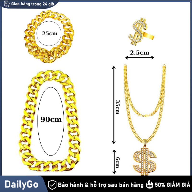Bộ trang sức vàng giả đám cưới, phong cách đại gia Phong cách đại gia Dubai, Nhựa, Props trang trí n