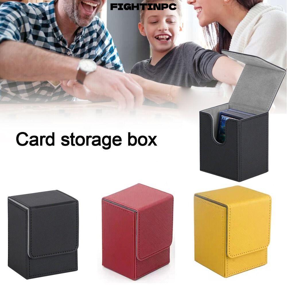 FIGHTINPC Game MTG Trading Card Holder, PU Collectible Game Deck Box, Collection Box Storage Gift Bo