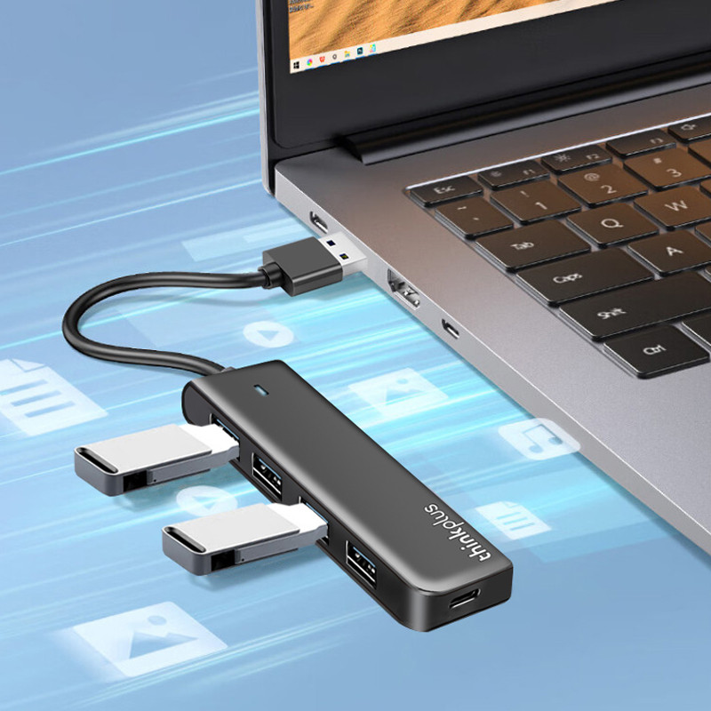 Lenovo USB3.0 Docking Station Laptop Kết Nối Bàn Phím Đĩa Cứng Chuột Hub 5 Cổng HUB Docking Station 