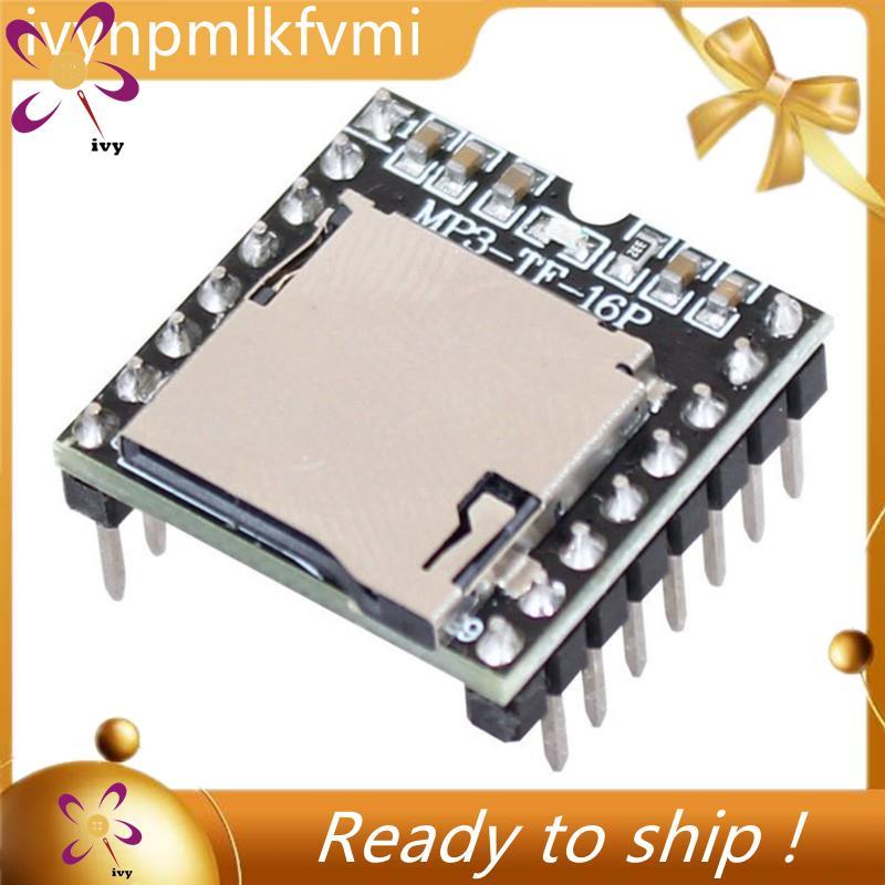 [Ivym] Loa đầu ra đơn giản DFPlayer MP3-TF-16P Mô-đun máy nghe nhạc MP3 Mini hỗ trợ thẻ MP3 / WAV / 