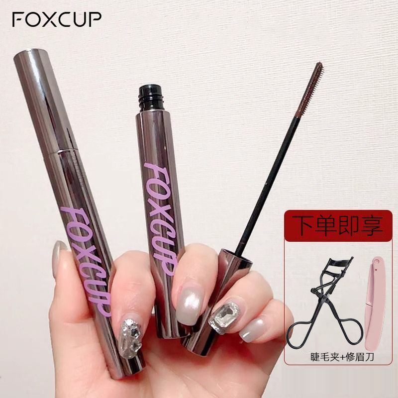 FOXCUP Mascara Chống Thấm Nước Chống Mồ Hôi Dài Uốn Dày Chống lem Tự Nhiên Đế Mascara 6.10 PDDQ