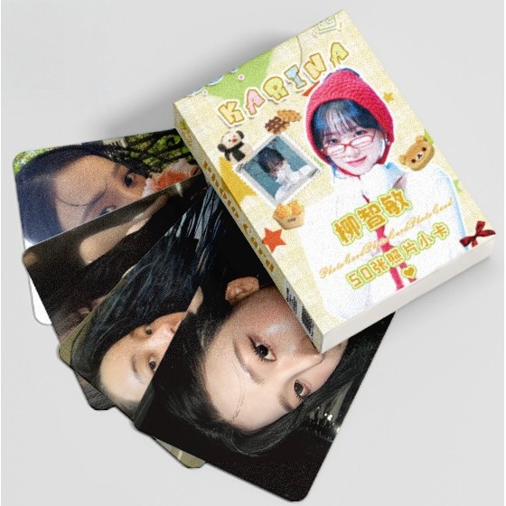 55 Chiếc Dirty Work Lomo Cards Whiplash Album Photocards WINTER GISELLE KARINANING Kpop Bưu Thiếp Gi