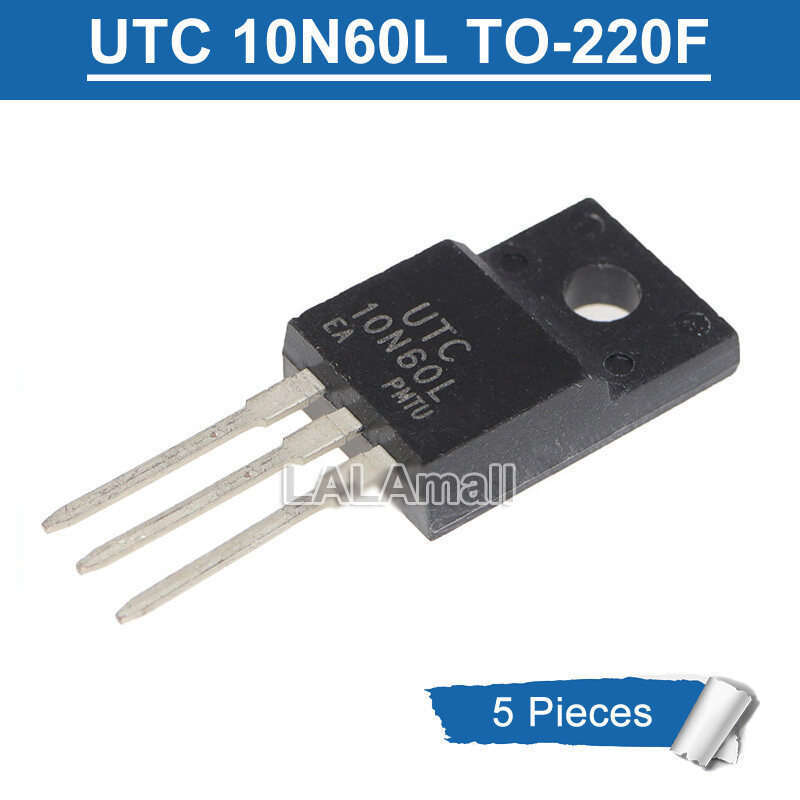 5 chiếc UTC 10N60L TO-220F UTC10N60L 10N60 TO220F 10A / 600V N-Channel Power MOSFET Transistor IC gố