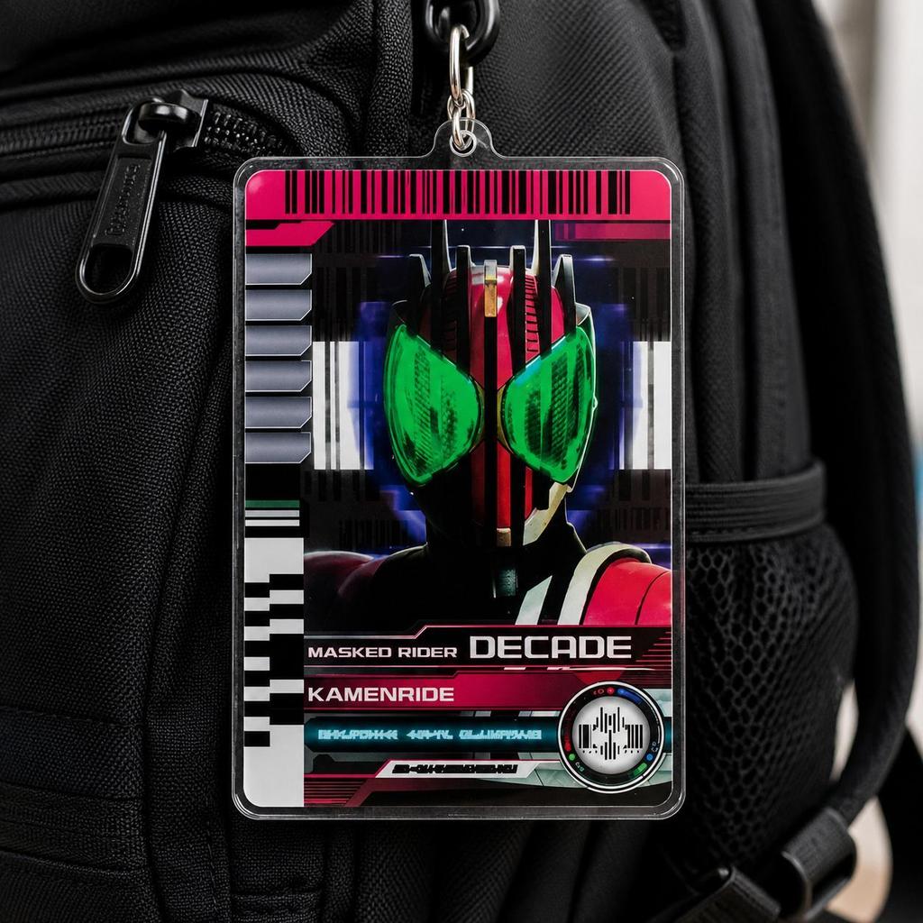 Móc Khóa Mica Card Kamen Rider Decade -Hibiki  Thương phụ kiện trang trí chibi dễ thương
