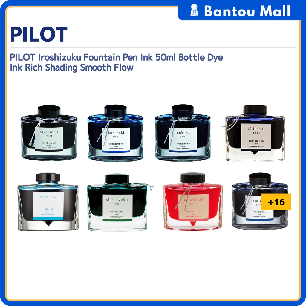 PILOT Iroshizuku Fountain Pen Ink 50ml Bottle Dye Ink (Color Name)Direct from JAPAN
