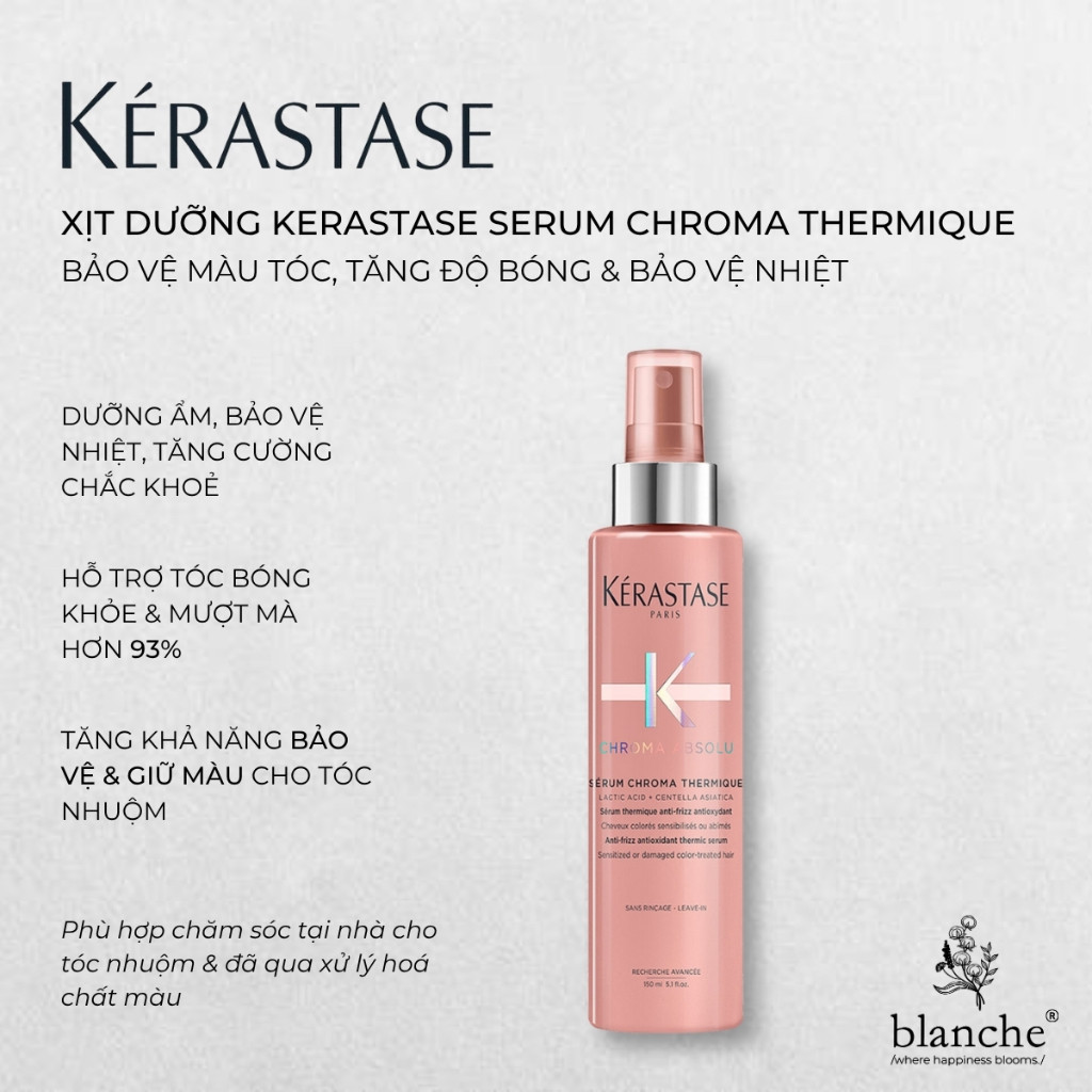[Hàng Công Ty] Xịt Dưỡng Kerastase Chroma Absolu Chroma Thermique 150ml - Bảo Vệ Màu, Tăng Độ Bóng &