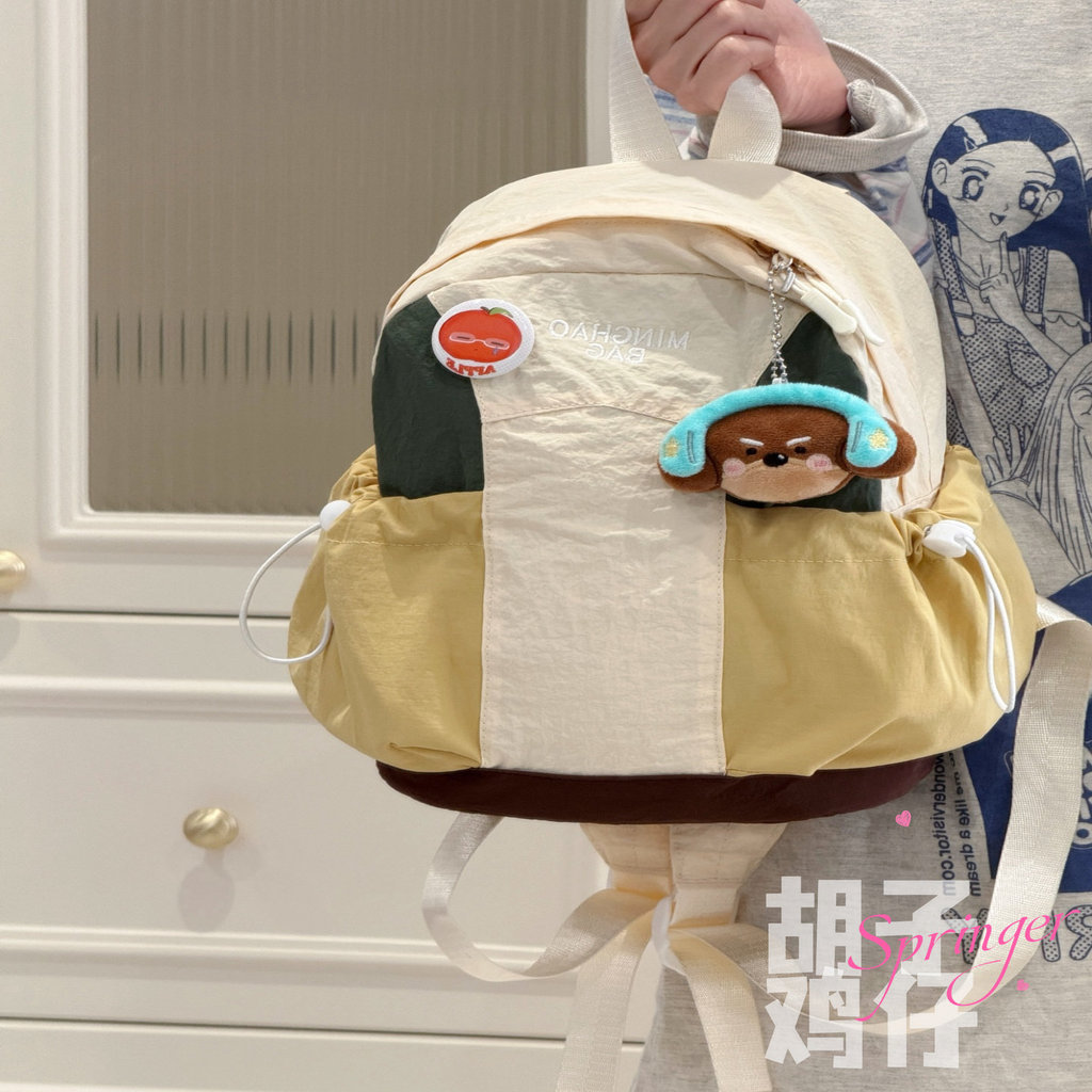 [Bán Túi Đi Học] Râu Gà Mỹ Retro Nhẹ Du Lịch Ba Lô Nhỏ Nữ Phiên Bản Hàn Quốc Mini Ba Lô Mini Mini Tú