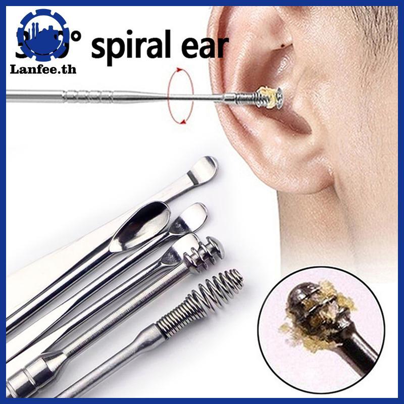 NFE Ear Wax Piers Cleaner Thép không gỉ Earpi Wax Remover Curette Care Ear Pi Cleaner Ear Cleaner Sp