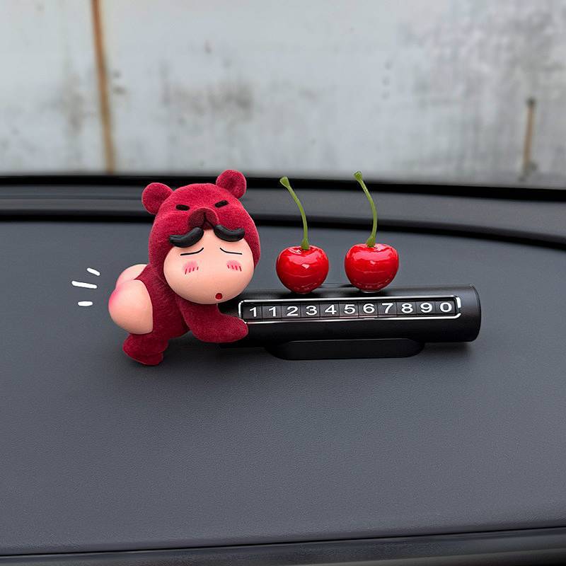Crayon Xiaoxin Car Temporary Parking Mobile Phone Car Moving Number Plate Decoration Car Phone Card 