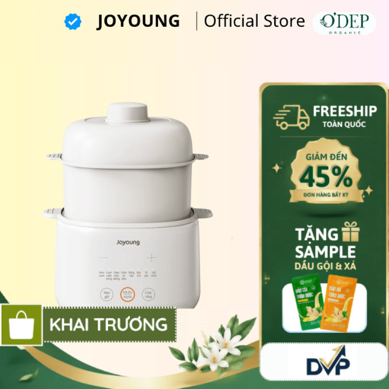 Nồi nấu chậm Joyoung JSC-107 (1L 1 thố sứ) / JSC-187 (1.8L 3 thố sứ) - SHOP DVP