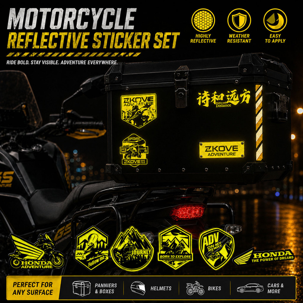 Nhãn dán phản quang chống nước đa năng cho VOGE 525 ADV Tenere R1300GS F900GS TRK CB150X CB500X Ba h