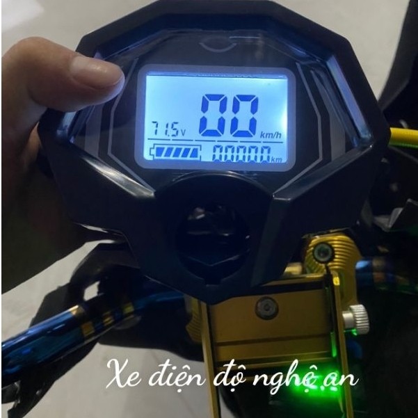 Đồng Hồ Điện Tử Xe Điện Xmen Hiển Thị Tốc Độ Báo Pin Đa Năng 48V-60V-72V dành cho xe điện xmen