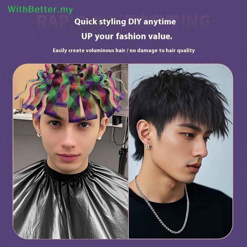 WithBetter 18 / 28 Cái Magic Heatless Water Wave Hair Curler Họa Tiết Tự Động Cán Thanh Tạo Kiểu Tóc