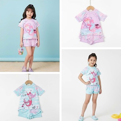 Bộ bơi mùa hè, Đồ bơi 2 mảnh, quần rời LITIBABY cho bé gái khoảng 11kg - 30kg