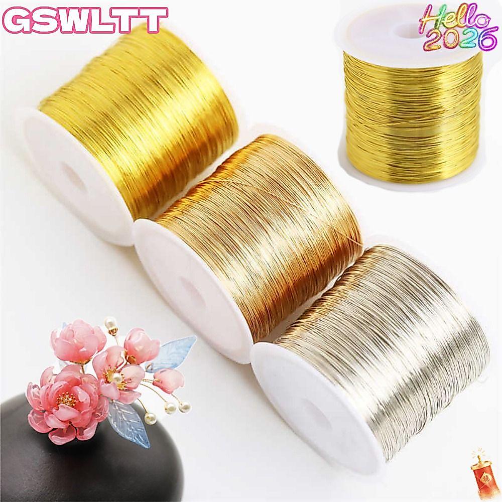 Mãnh Copper Wire Đồng Thau Mạ Vàng 100m/Cuộn - Dành Cho Làm Trang Sức Và Thủ Công