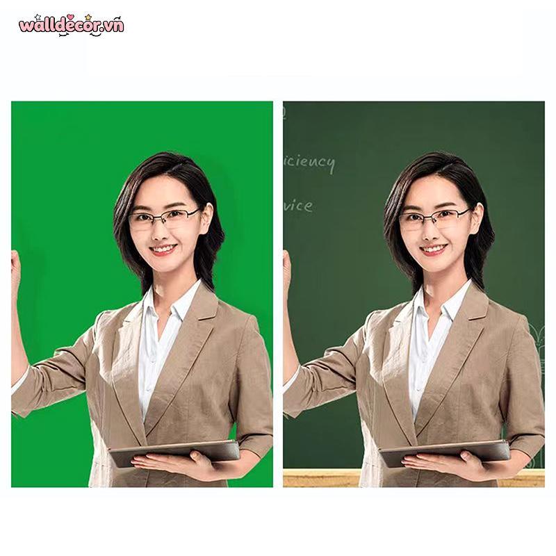 Wa Baground Cho Màn Hình Chụp Ảnh Chromakey Badrops Màn Hình Xanh Chroma Key Muslin Studio Chụp Ảnh 