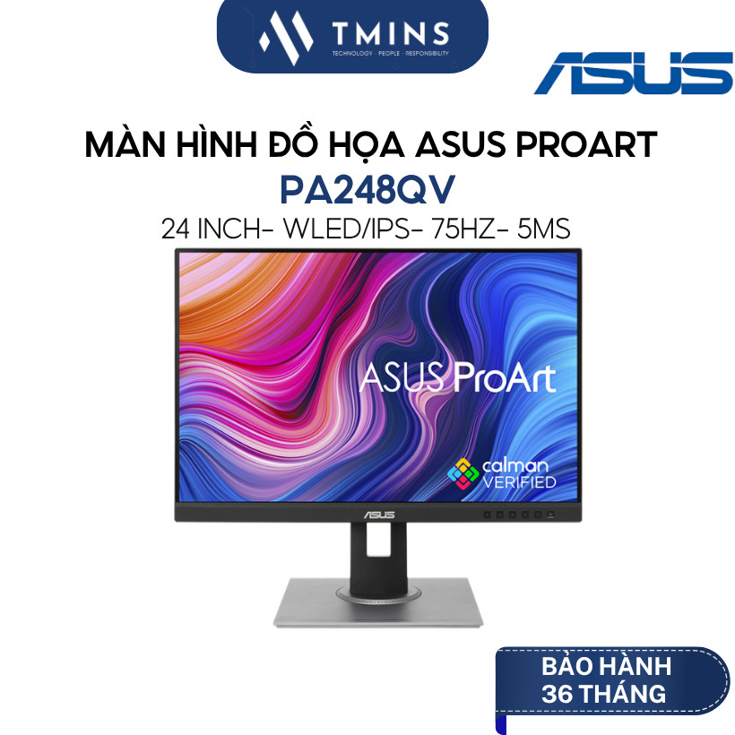 Màn Hình Đồ Họa ASUS ProArt PA248QV (24" - WUXGA - IPS - VRR - Loa - CalmanVERIFIED)