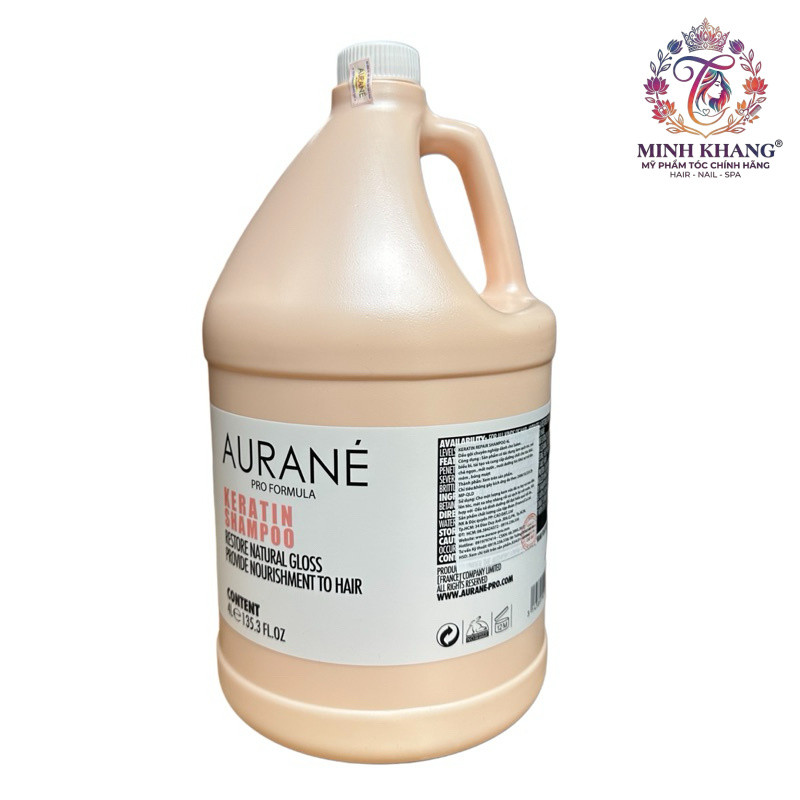Dầu gội dưỡng ẩm mềm mượt tóc Aurane KERATIN Shampoo 4000ml [ MK ]