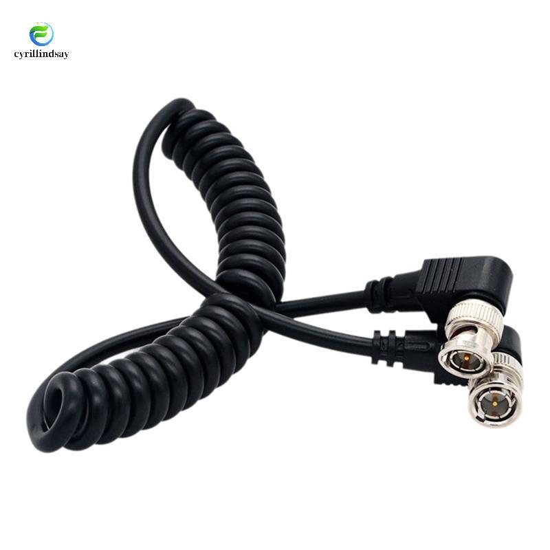 Góc phải BNC sang góc phải Cáp Video BNC Cáp đồng trục Máy ảnh dây lò xo PU