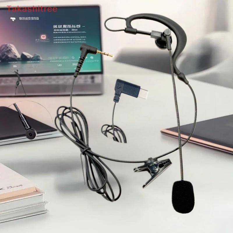 (Takashitree) 1 Cái Tai Loại Treo Tai Nghe Trọng Tài Giao Diện 3.5mm / Type-C Cho V6 Pro + Mũ Bảo Hi