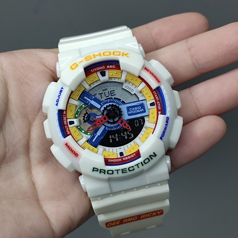 IDAWN7 g * / @ shock GA-110 Ducati Red Black dòng xe máy đồng hồ thể thao Đồng hồ thể thao chống nướ