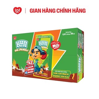 Sữa lúa mạch KUN vị socola thùng 48 hộp x 180ml