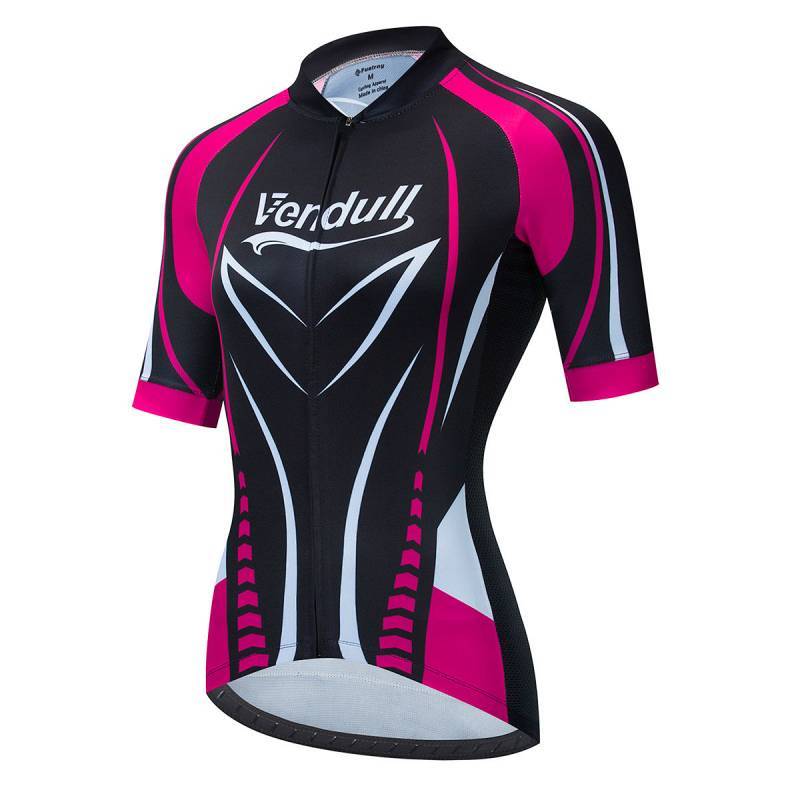 New Summer Women's Bicycle Bike Shirt Ring Law Racing Suit Short-Sleeved Cycling Outfit Cycling Clot