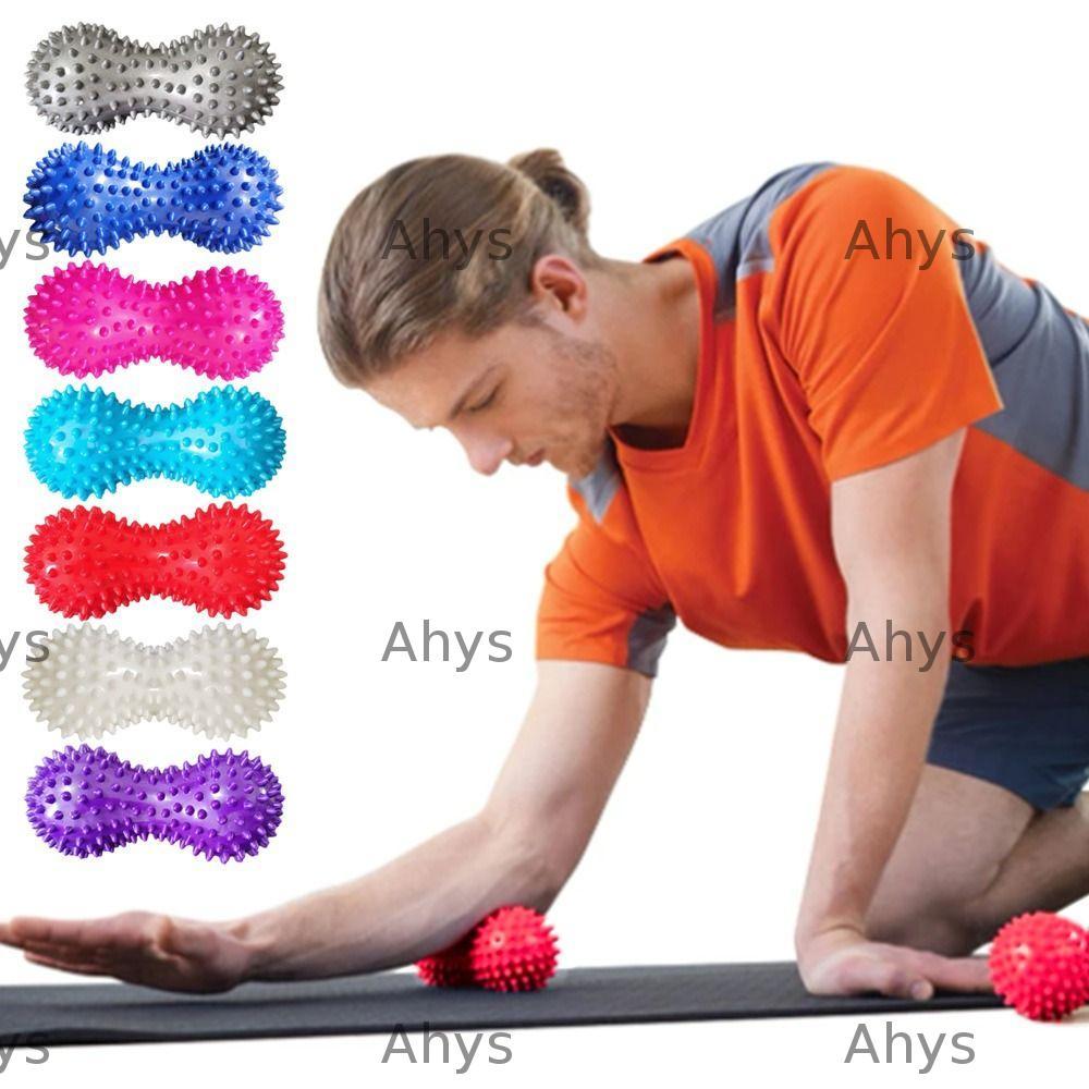 AHYS Peanut Spiky Ball, Muscle Relax Trigger Point Massage Therapy Ball, Leg PVC Hand Massage Tool