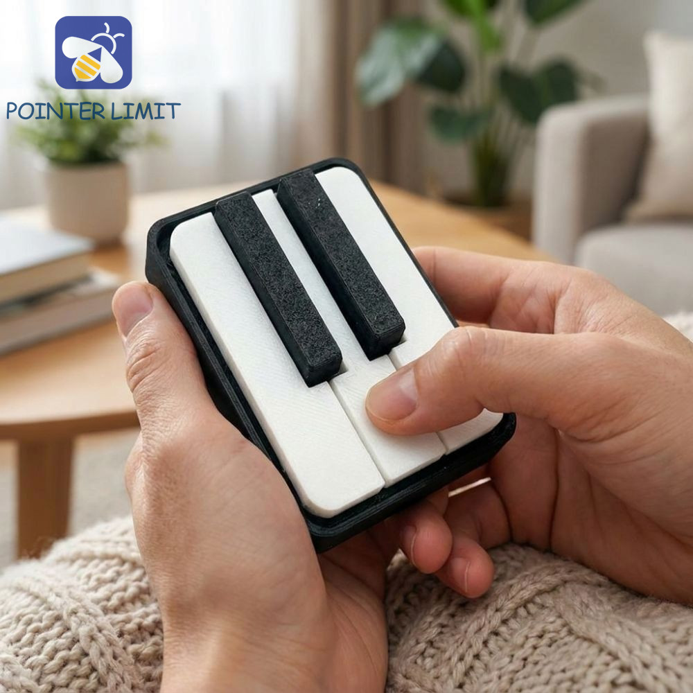 POINTER LIMIT Piano Căng Thẳng Clicker Móc Khóa, Mới Lạ Click Hiệu Ứng Âm Thanh Piano Bàn Phím Click