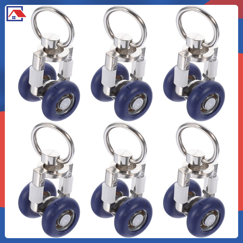 6 Chiếc Rèm Đường Sắt Glider Rèm Đường Nhỏ Ròng Rọc Glider Cho Đường Trượt erkenai