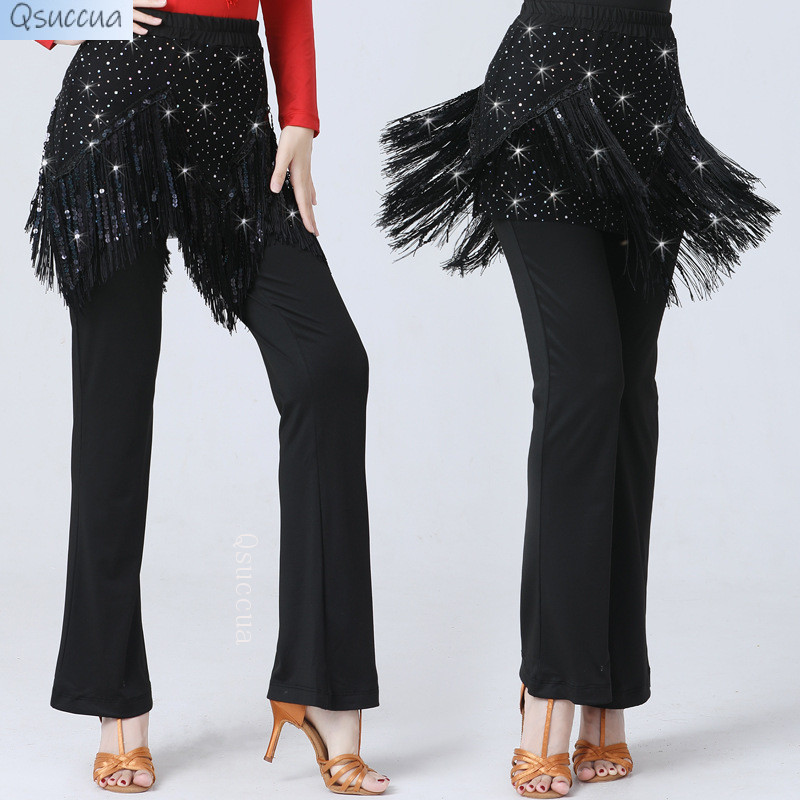 Quần nữ Latin Square Dance Ballroom Dance Dance Modern Dance Sequins Quần khiêu vũ mới