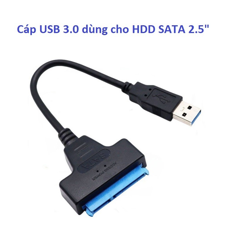 Cáp Chuyển USB 3.0 Sang HDD SATA 2.5 inch. Dock gắn vào HDD laptop 2.5 inches , SSD 2.5 inches