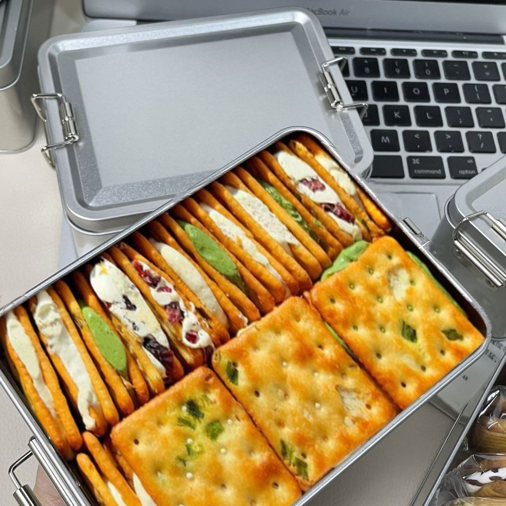 Bánh quy bánh Sandwich Nougat vỏ sò Đài Loan – Bánh quy giòn ngọt & mặn phổ biến, nhai & giòn, hương
