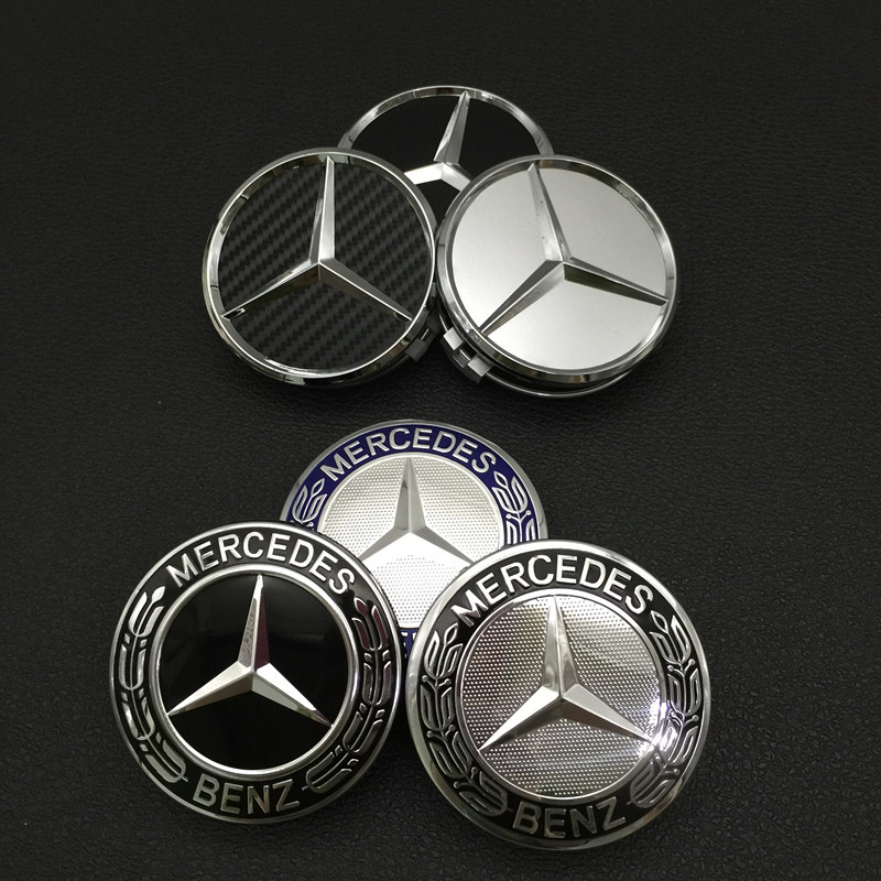 Dành riêng cho Logo nắp trung tâm sửa đổi Mercedes-Benz E200 E260L E300L E350 E280 cũ mới