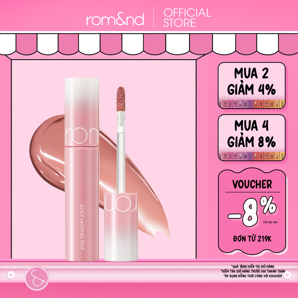 [37-39] Son Tint lì Hàn Quốc Romand Juicy Lasting Tint 5.5g