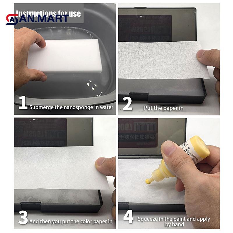 AN.MART Sơn Acrylic Bảng Ướt Cho Mẫu Tô Màu 20 Ngăn Giữ Ẩm Cho Studio Art Waterbased Paint Tool VN