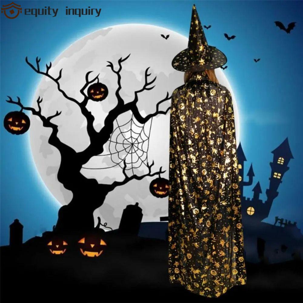 equity inquiry Trang phục cosplay Halloween Cape, Mũ phù thủy thời trang cho tiệc hóa trang, phụ kiệ