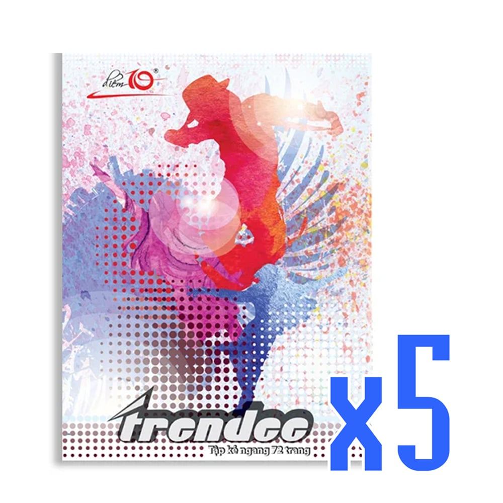 Combo 5 [ cuốn] Tập học sinh 72 trang Điểm 10 NB-081 (hình ngẫu nhiên)