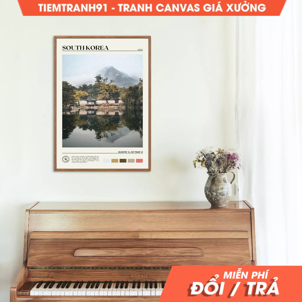 Tranh treo tường, Oil Paint, South Korea Art, South Korea Poster, South Korea Photo, South Korea Dec