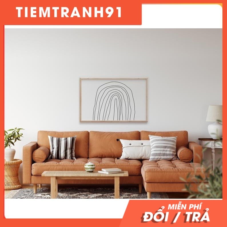 Tranh treo tường | Line art-Line Art Rainbow Print 41 , tranh canvas giá rẻ