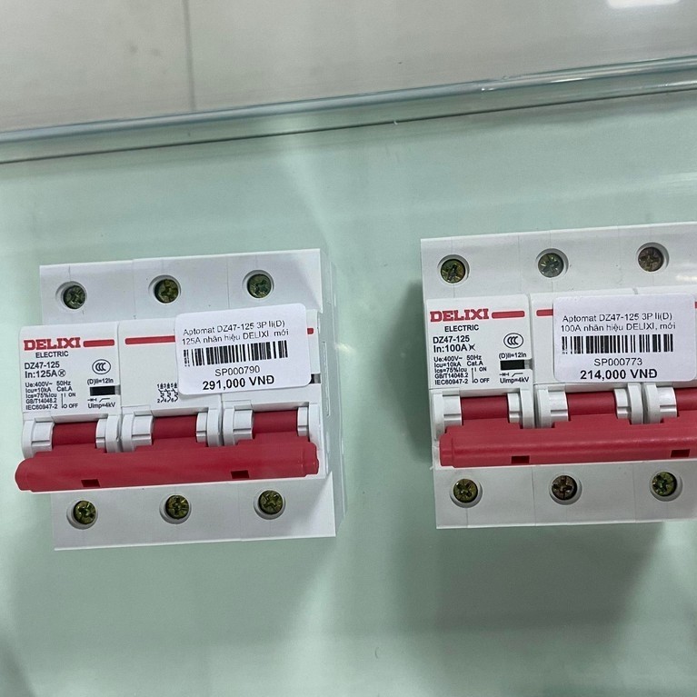 CB AC DELIXI 3 pha 80A/100A/125A, Aptomat DZ47 - 125 3P li(D) Thương Hiệu DELIXI