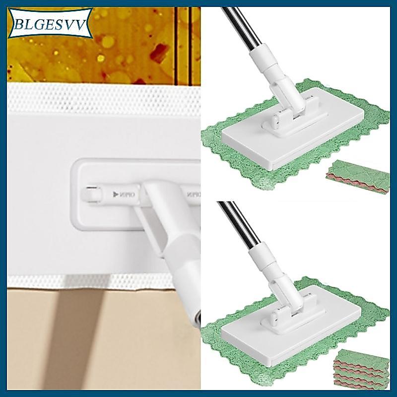Floor Mop Automatic Cloth Clamping System Mop with  Reusable Microfiber Pads
