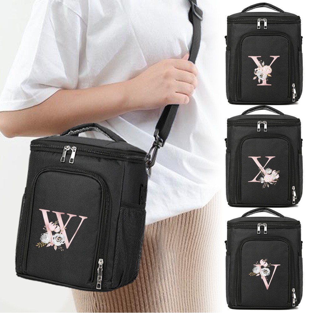 Thermal Insulation Lunch Boxes Food Storage Case Shoulder Storage Bag Durable Organizer Case for Uni