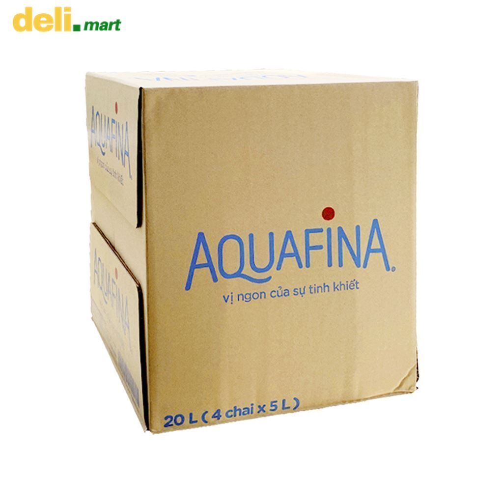 [CỰC RẺ] Thùng 4 bình nước tinh khiết Aquafina 5 lít